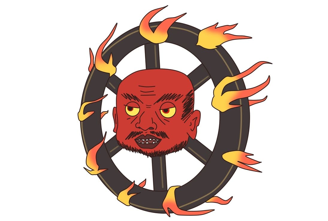 What is Wanyudo? The Fiery Wheel Yokai of Japan