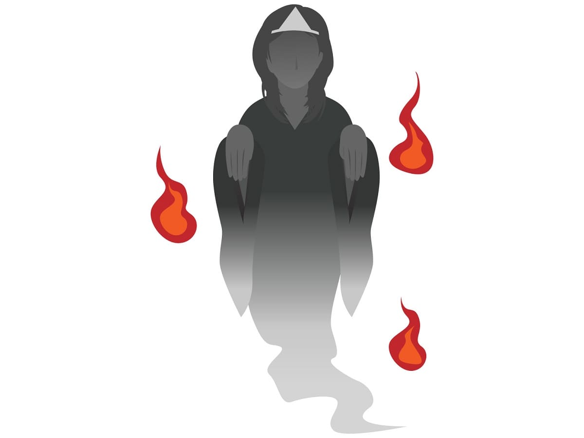 Why Do Japanese Ghosts Wear a Triangle Headband "Tenkan"?