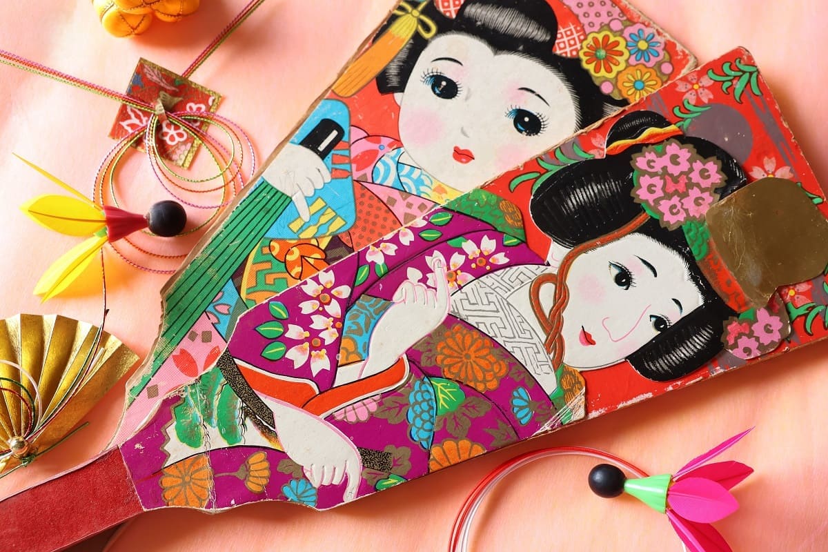 Hanetsuki hagoita new year