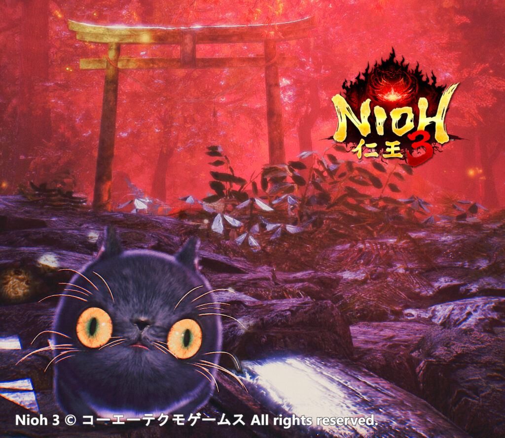 Nioh 3 key visual showing a samurai facing a supernatural yokai in Sengoku-era Japan