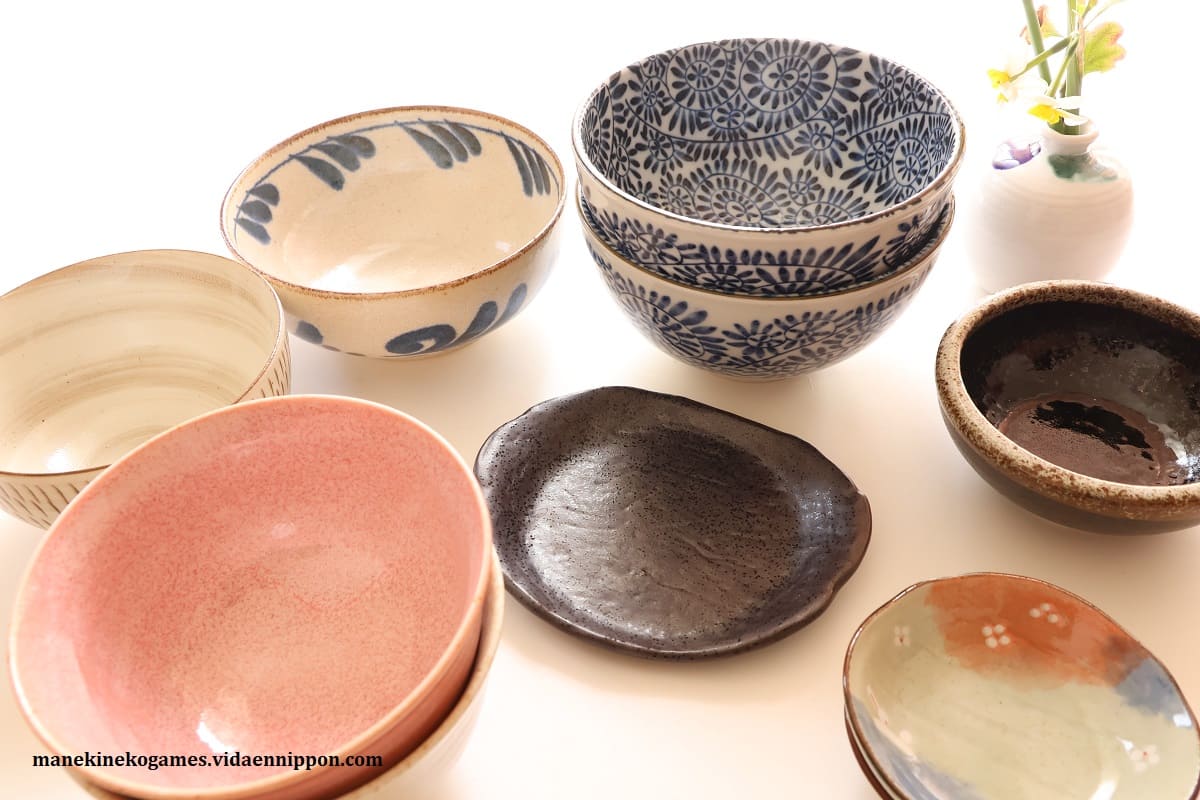 Everyday Japanese table setting with affordable Mino ware