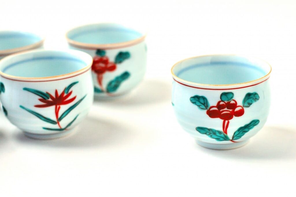 Simple Mino ware yunomi tea cup for daily green tea