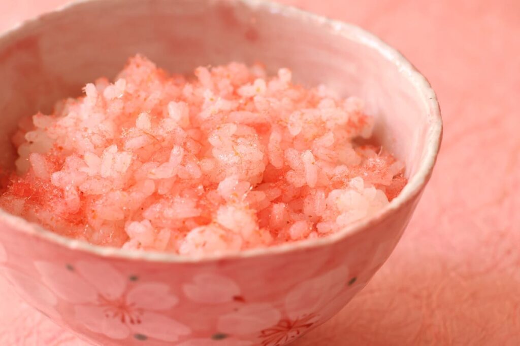 sakura patterned pottery for spring