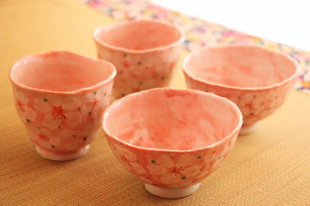 cherry blossom patatern-pottery