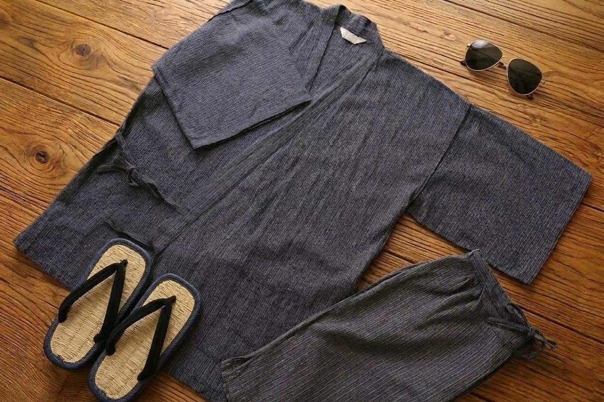 men's jinbei outfit traditional japanese summer clothing