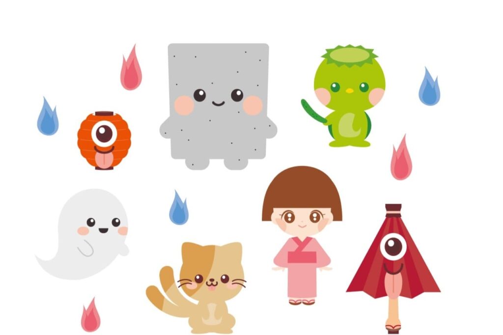 A lot of Yokai in Japan