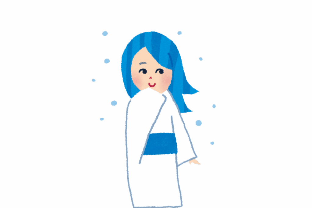 yuki onna snow spirit from Japanese folklore appearing during winter night