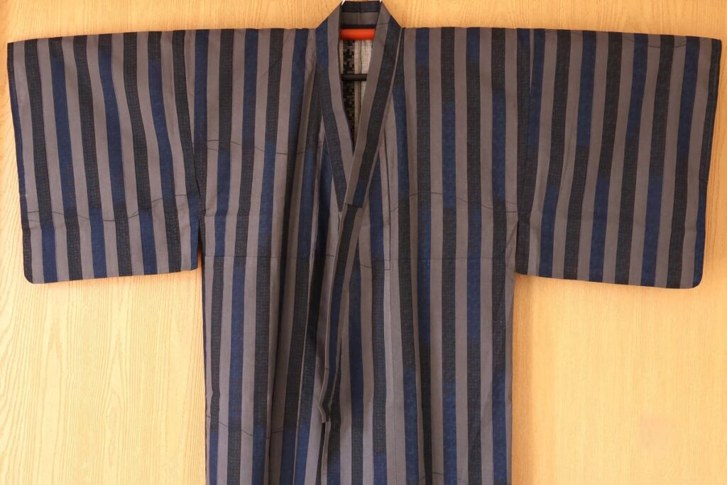 traditional Japanese men's yukata made of cotton fabric