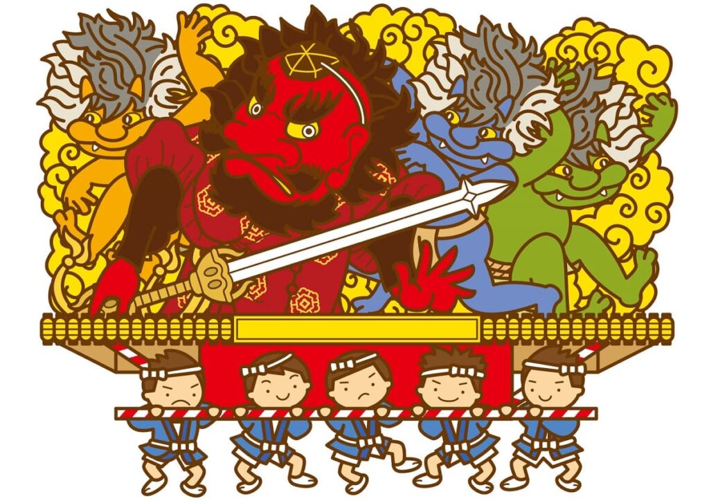Enma daio decoration for Nebuta matsuri