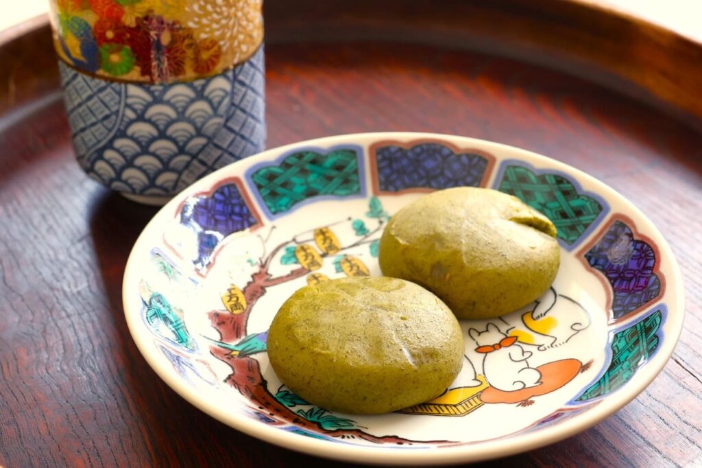 Dessert on Kutani plate