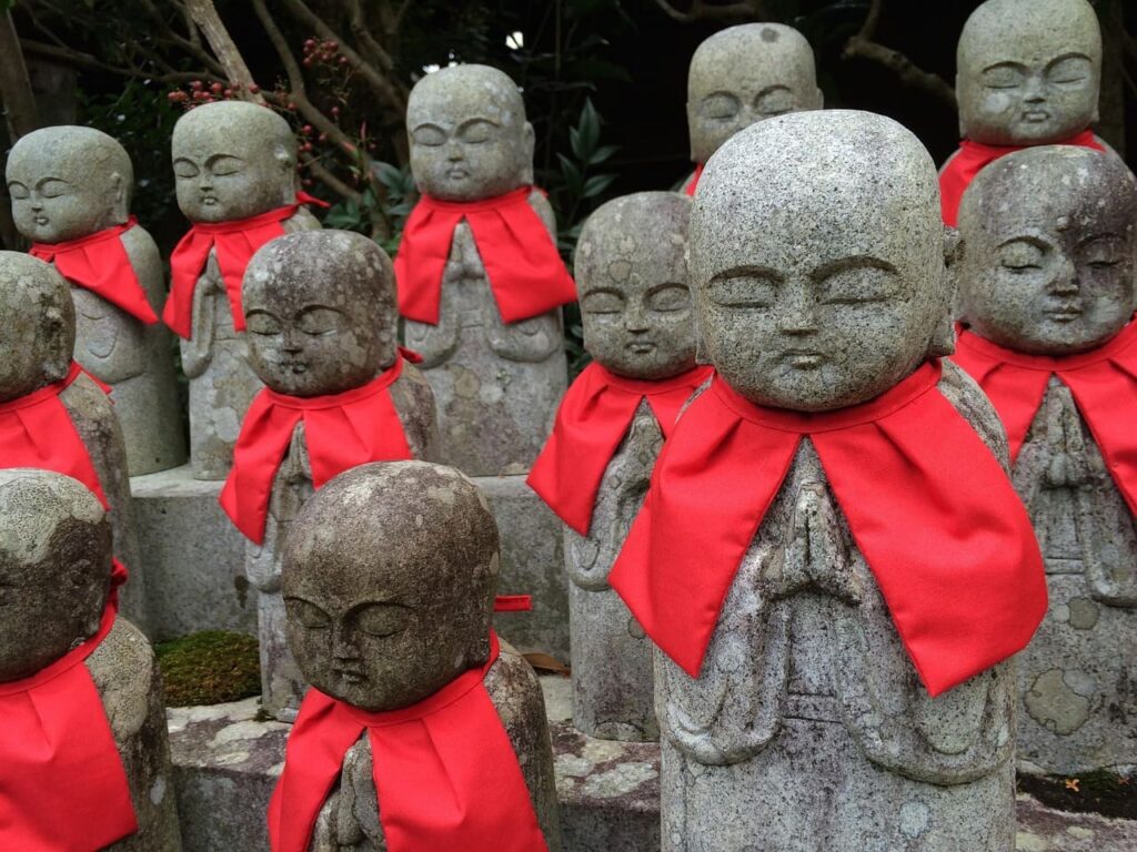 Ojizosan with red bibs