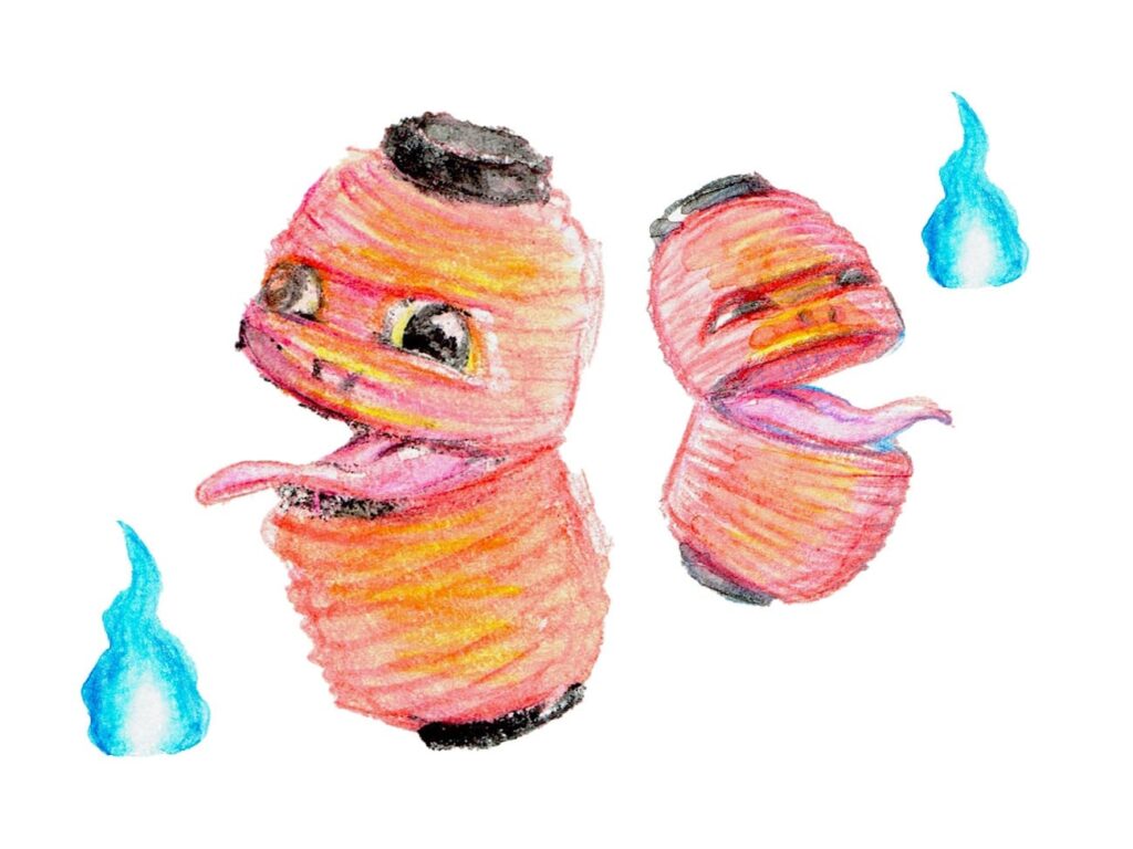 Yokai Chochin obake and onibi