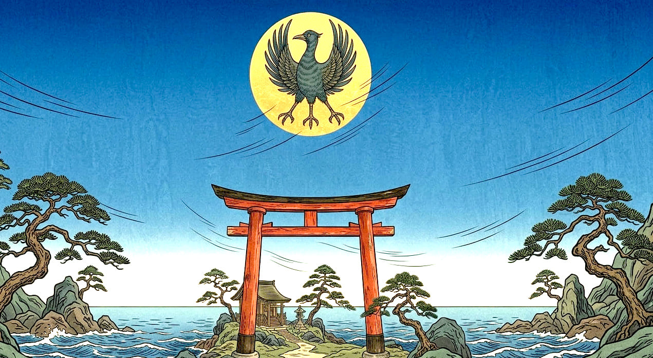 Yatagarasu in Japanese mythology