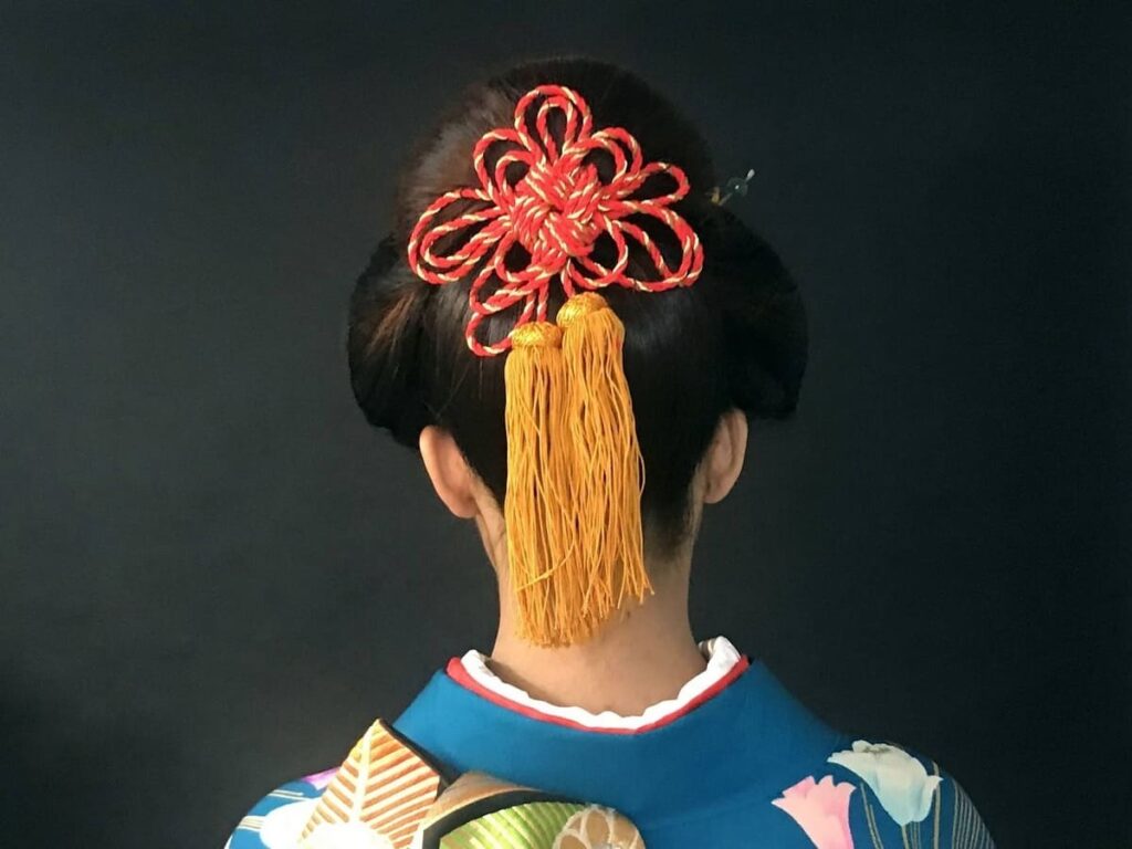 beautiful kumihimo hair accessory